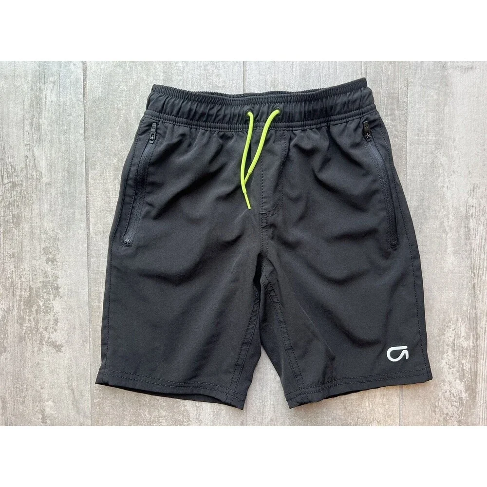 Gap Fit Boys Athletic Short Gym Quick Dry Mesh Lined Pull On Elastic Waist S 6-7